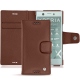 Funda de piel Sony Xperia XZ1 Compact - Marron délicat