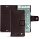 Custodia in pelle Sony Xperia XZ1 Compact - Marron envoûtant