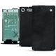 Custodia in pelle Sony Xperia XZ1 Compact - Dark vintage ( Roughtcut - Black#5256 ) 