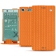 Housse cuir Sony Xperia XZ1 Compact - Abaca arancio