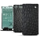 Housse cuir Sony Xperia XZ1 Compact - Autruche nero