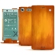 Sony Xperia XZ1 Compact leather case - Orange Patine