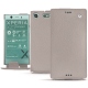 Housse cuir Sony Xperia XZ1 Compact - Taupe innocent