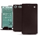 Capa em pele Sony Xperia XZ1 Compact - Marron envoûtant