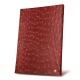 Porte menu A4 - Double - Autruche ciliegia