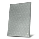 Porte menu A4 - Double - Gris - Couture ( Nappa - Pantone W428C ) 