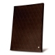 Menu holder A4 - Double page - Châtaigne - Couture ( Pantone 476C ) 