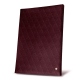Portamenu A4 - Doppio - Lie de vin - Couture ( Pantone 5115C ) 