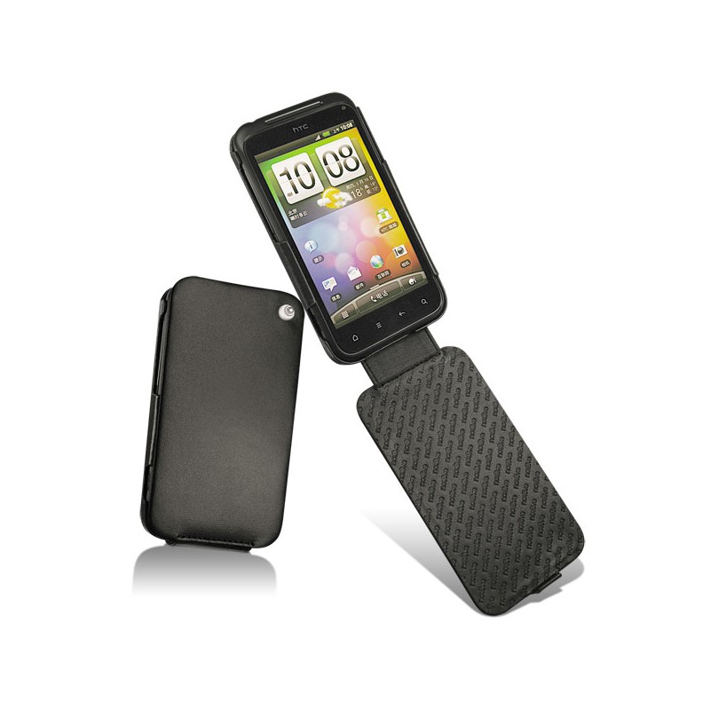 Lederschutzhülle HTC Incredible S  - Noir ( Nappa - Black ) 