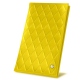 Porte chéquier - Jaune fluo - Couture