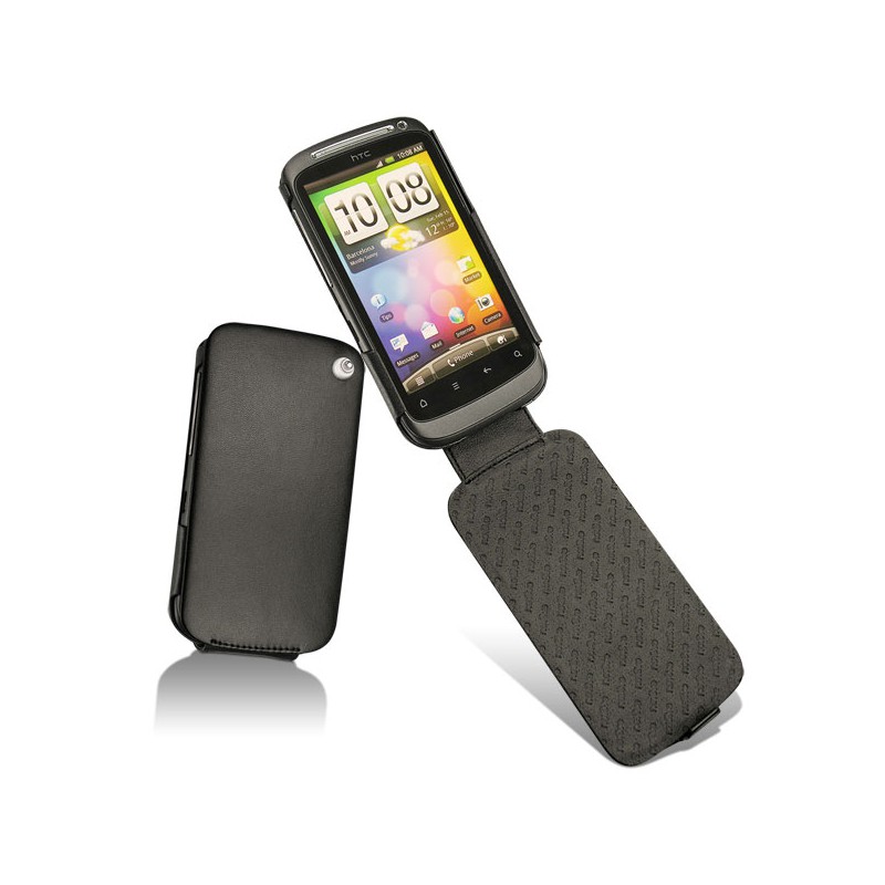 HTC Desire S  leather case - Noir ( Nappa - Black ) 