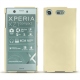 Sony Xperia XZ1 Compact leather cover - Noir ( Nappa - Black ) 