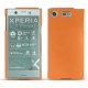Coque cuir Sony Xperia XZ1 Compact - Orange ( Nappa - Pantone 1495U ) 