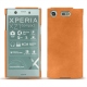 Coque cuir Sony Xperia XZ1 Compact - Mandarine vintage ( Pantone 165C ) 