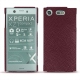 Coque cuir Sony Xperia XZ1 Compact - Lie de vin ( Pantone 5115C ) 