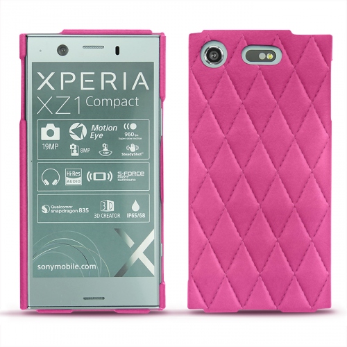 Lederschutzhülle Sony Xperia XZ1 CompactRose BB - Couture ( Pantone #DB599F )
