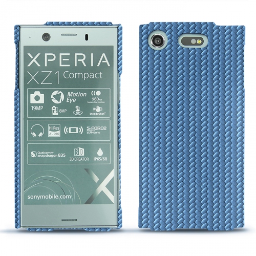 Capa em pele Sony Xperia XZ1 CompactAbaca ishia ( Pantone #395775 ) 