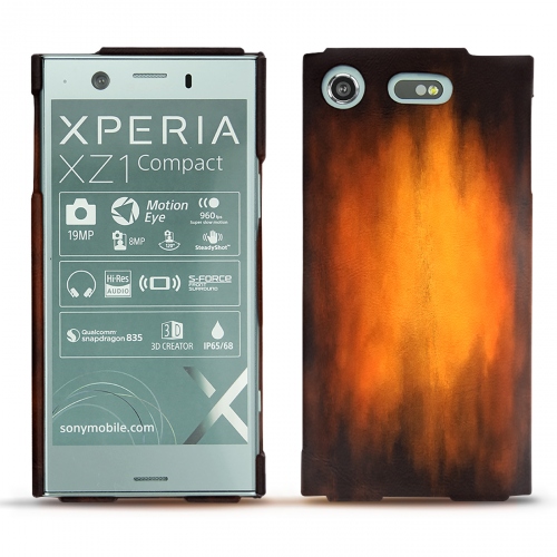 Lederschutzhülle Sony Xperia XZ1 CompactFauve Patine