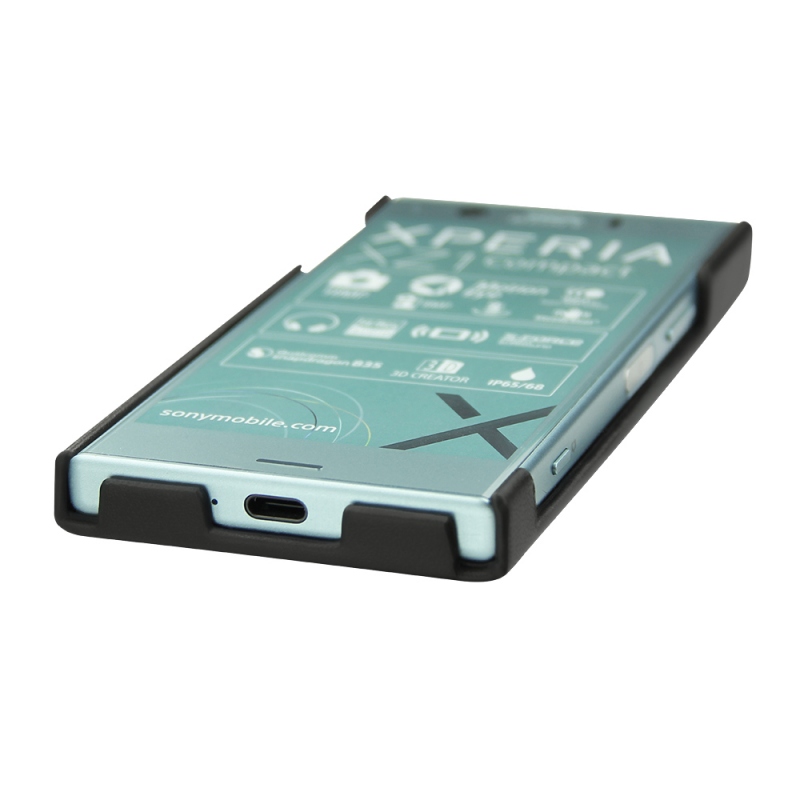 硬质真皮保护套 Sony Xperia XZ1 Compact - Noir ( Nappa - Black ) 