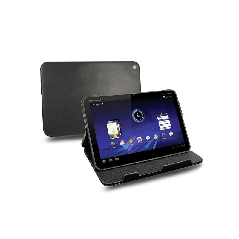 Motorola Xoom  leather case - Noir ( Nappa - Black ) 