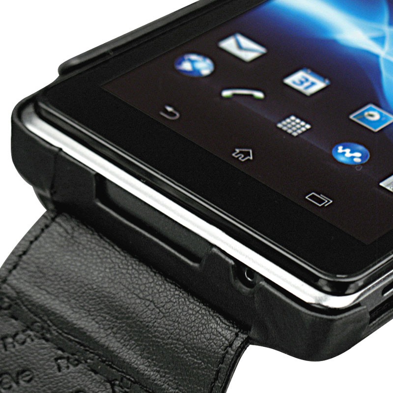 Lederschutzhülle Sony Xperia V 