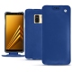 Samsung Galaxy A8 (2018) leather case - Bleu océan ( Nappa - Pantone 293C ) 