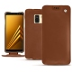Samsung Galaxy A8 (2018) leather case - Marron ( Nappa - Pantone 1615C ) 