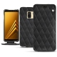 Samsung Galaxy A8 (2018) leather case - Noir - Couture ( Nappa - Black ) 