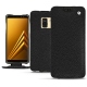 Samsung Galaxy A8 (2018) leather case - Ebène ( Sleek P C12 - Black ) 
