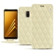 가죽 커버 Samsung Galaxy A8 (2018) - Ivoire - Couture ( Sleek P C12 - White ) 