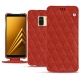 Capa em pele Samsung Galaxy A8 (2018) - Papaye - Couture ( Pantone 180C ) 