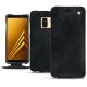 Capa em pele Samsung Galaxy A8 (2018) - Dark vintage ( Roughtcut - Black#5256 ) 