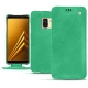 Samsung Galaxy A8 (2018) leather case - Menthe vintage ( Pantone 562C ) 