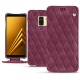 Samsung Galaxy A8 (2018) leather case - Prune vintage - Couture