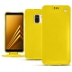 Samsung Galaxy A8 (2018) leather case - Jaune fluo