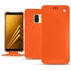 가죽 커버 Samsung Galaxy A8 (2018) - Orange fluo