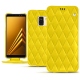 Capa em pele Samsung Galaxy A8 (2018) - Jaune fluo - Couture
