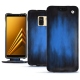 Samsung Galaxy A8 (2018) leather case - Bleu Patine