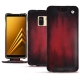 Samsung Galaxy A8 (2018) leather case - Rouge Patine