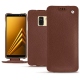 Capa em pele Samsung Galaxy A8 (2018) - Marron délicat
