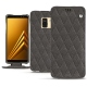Custodia in pelle Samsung Galaxy A8+ (2018) - Anthracite - Couture ( Pantone 424C ) 