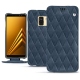 Samsung Galaxy A8+ (2018) leather case - Jean vintage - Couture