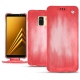 Housse cuir Samsung Galaxy A8+ (2018) - Rose Patine