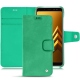 가죽 커버 Samsung Galaxy A8 (2018) - Menthe vintage ( Pantone 562C ) 