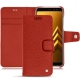 Samsung Galaxy A8 (2018) leather case - Papaye ( Pantone 180C ) 