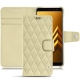 Capa em pele Samsung Galaxy A8 (2018) - Beige - Couture ( Nappa - Pantone 7502C ) 