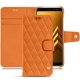 가죽 커버 Samsung Galaxy A8 (2018) - Orange - Couture ( Nappa - Pantone 1495U ) 