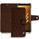 Capa em pele Samsung Galaxy A8 (2018) - Châtaigne - Couture ( Pantone 476C ) 