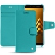 Capa em pele Samsung Galaxy A8 (2018) - Bleu fluo