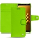 Capa em pele Samsung Galaxy A8 (2018) - Vert fluo